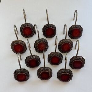 Shower curtain hooks